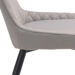 Esszimmergruppe mit Microfaser-Stühlen - Dascalo (fünfteilig)