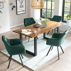 Esszimmergruppe mit vier Stühlen - Jalius (fünfteilig)