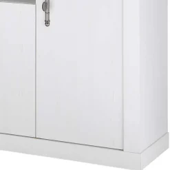 Esszimmerschrank Set in weißer Holzoptik Pinie - Liancos (dreiteilig)