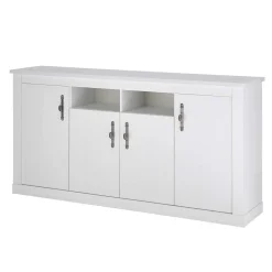 Esszimmerschrank Set in weißer Holzoptik Pinie - Liancos (dreiteilig)