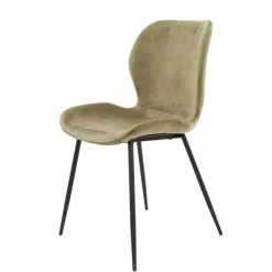 Esszimmerstühle aus Samt Beige - Maudez (4er Set)