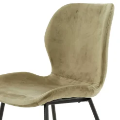 Esszimmerstühle aus Samt Beige - Maudez (4er Set)