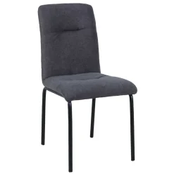 Esszimmerstühle in Dunkelgrau & Schwarz - Frees (2er Set)