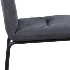 Esszimmerstühle in Dunkelgrau & Schwarz - Frees (2er Set)