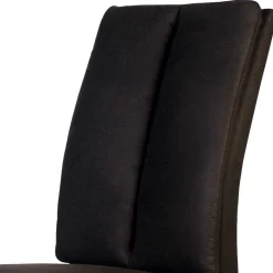 Esszimmerstuhl gepolstert in Dunkelbraun - Cadama (2er Set)