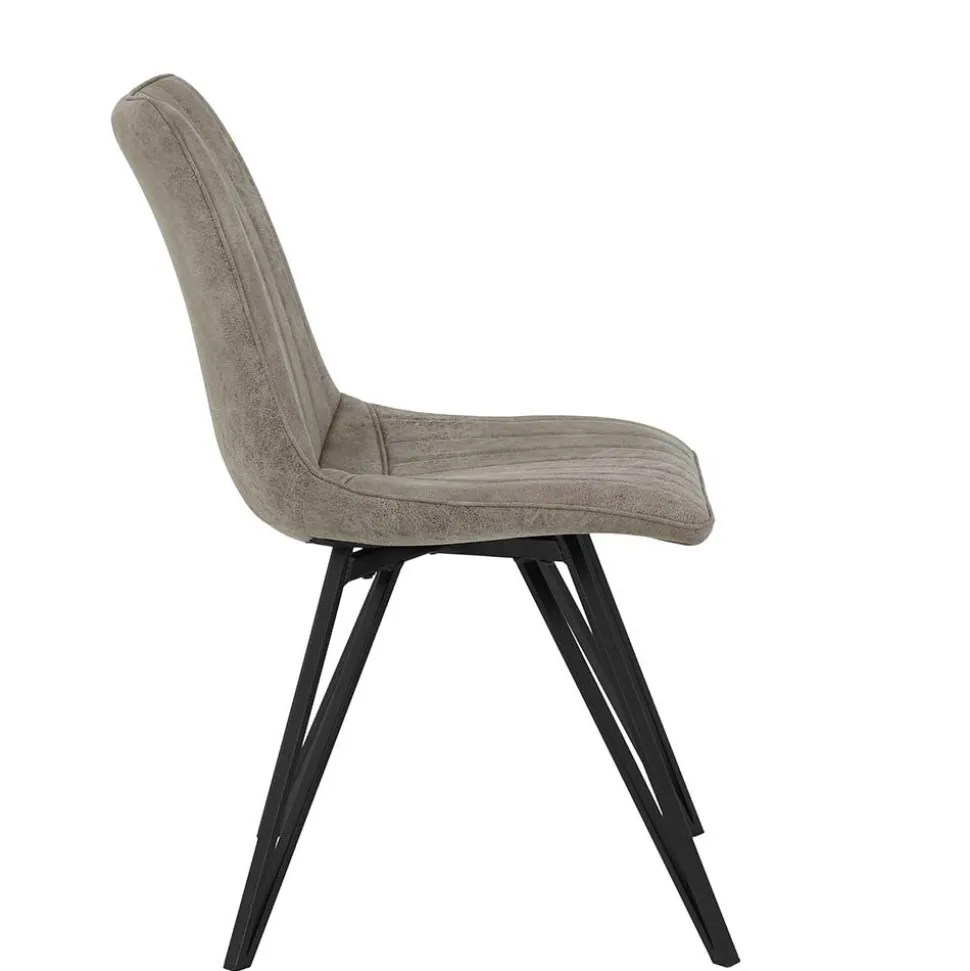 Esszimmerstuhl in Beigegrau - Beveric (Set)