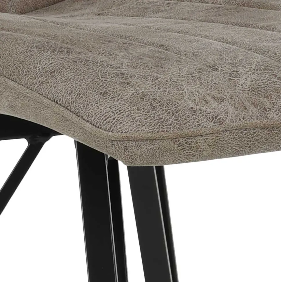 Esszimmerstuhl in Beigegrau - Beveric (Set)