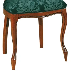 Esszimmerstuhl in Dunkelgrün Ornamentmuster - Vennezo