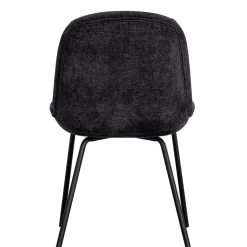 Esszimmerstuhl in Dunkelgrau Samt - Asne (2er Set)