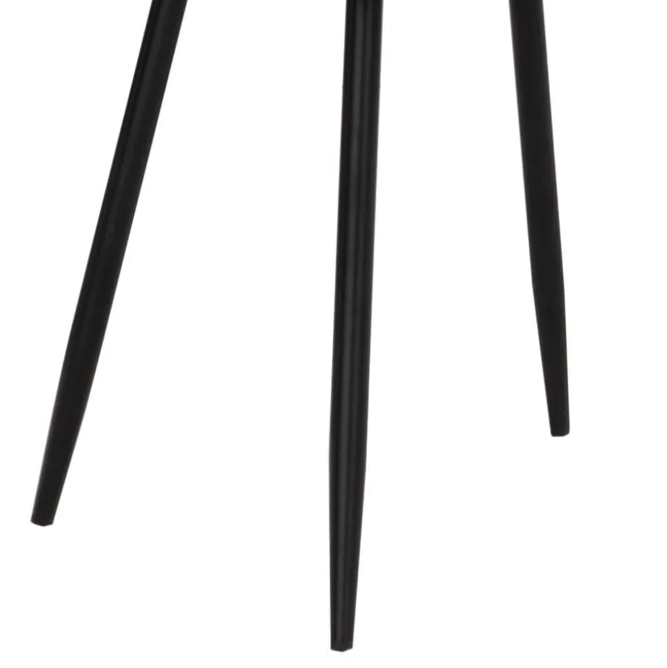 Esszimmerstuhl in Hellgrau und Schwarz - Kolage (4er Set)