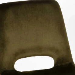 Esszimmerstuhl in Oliv Grün Samtbezug - Tryndidad (2er Set)