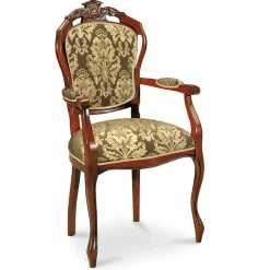 Esszimmerstuhl mit Armlehnen im Barockstil - Vennezo