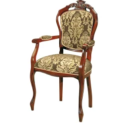 Esszimmerstuhl mit Armlehnen im Barockstil - Vennezo