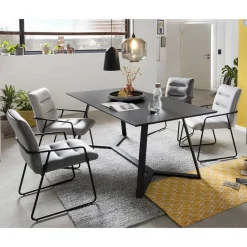 Esszimmertisch & Stühle Kombi - Faustro (fünfteilig)