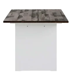 Esszimmertisch mit Kiefernholz Platte Dunkel - Katell