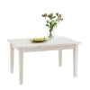 Esszimmertisch Onesti aus Kiefer Weiß Massivholz