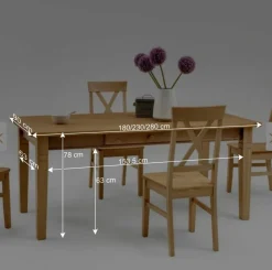 Esszimmertisch Piatra mit Schubladen