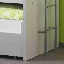 Etagenbett Boro in Weiß-Grau