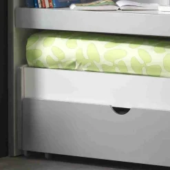 Etagenbett Boro in Weiß-Grau