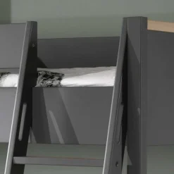 Etagenbett in Anthrazit mit Buche Natur - Feglio