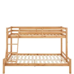 Etagenbett mit breitem Bett unten aus Kiefer - Inverness