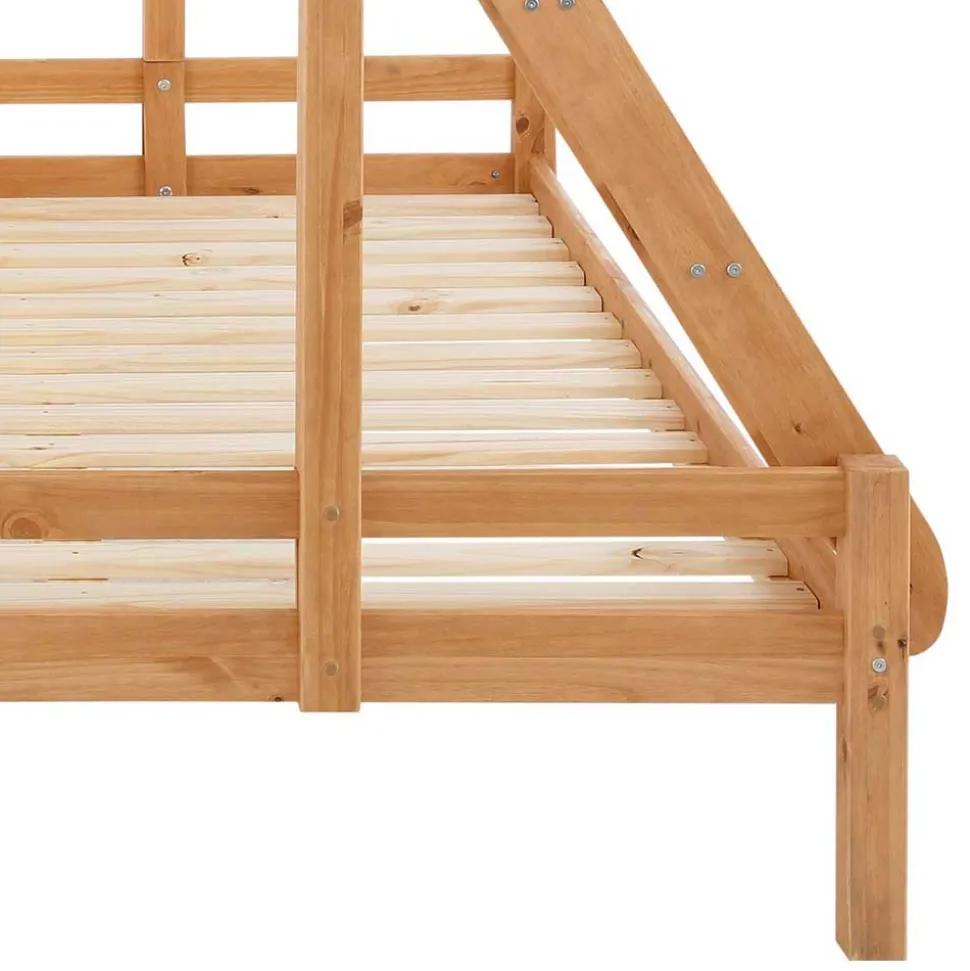 Etagenbett mit breitem Bett unten aus Kiefer - Inverness