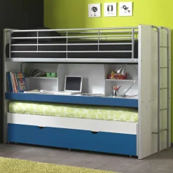 Etagenbett Musty in Blau-Weiß