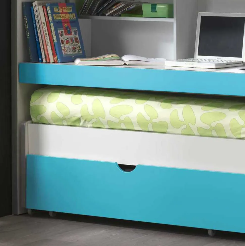 Etagenbett Nowy in Weiß-Blau