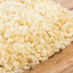 Ethno Läufer oder Teppich in Gelb & Creme - Kareta