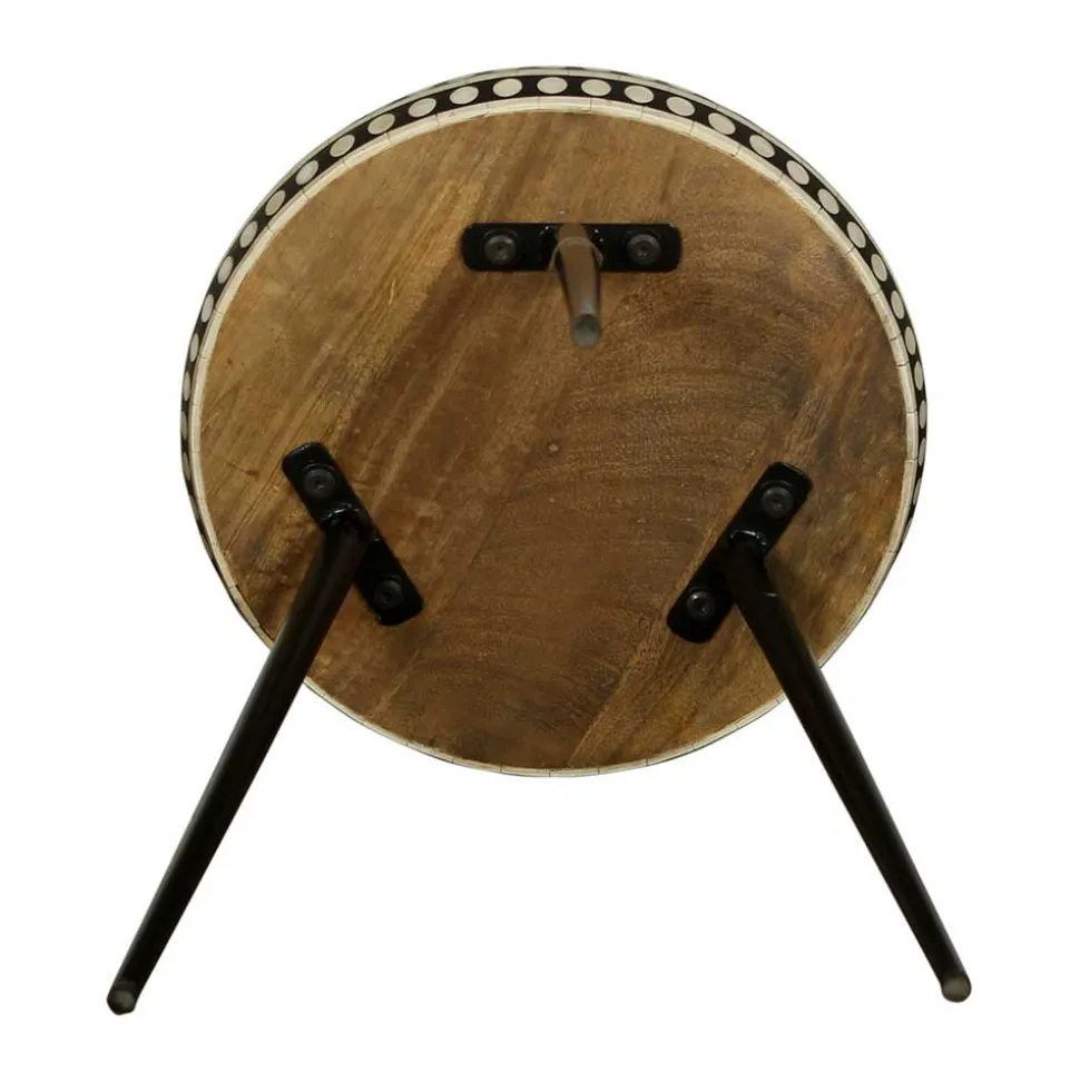 Ethno Style Beistelltisch aus Massivholz Mango - Piton