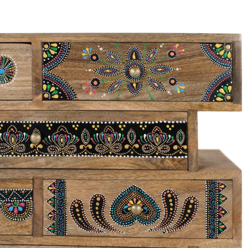 Ethno Style Design-Kommode handbemalt - Azua