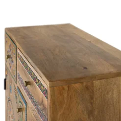 Ethno Style Kommode mit fünf Schubladen - Azua