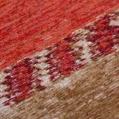 Ethno Style Teppich in Rot Beige - Bilbaos