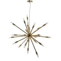 Extravagante Designer Hängelampe in Messingfarben - Enka