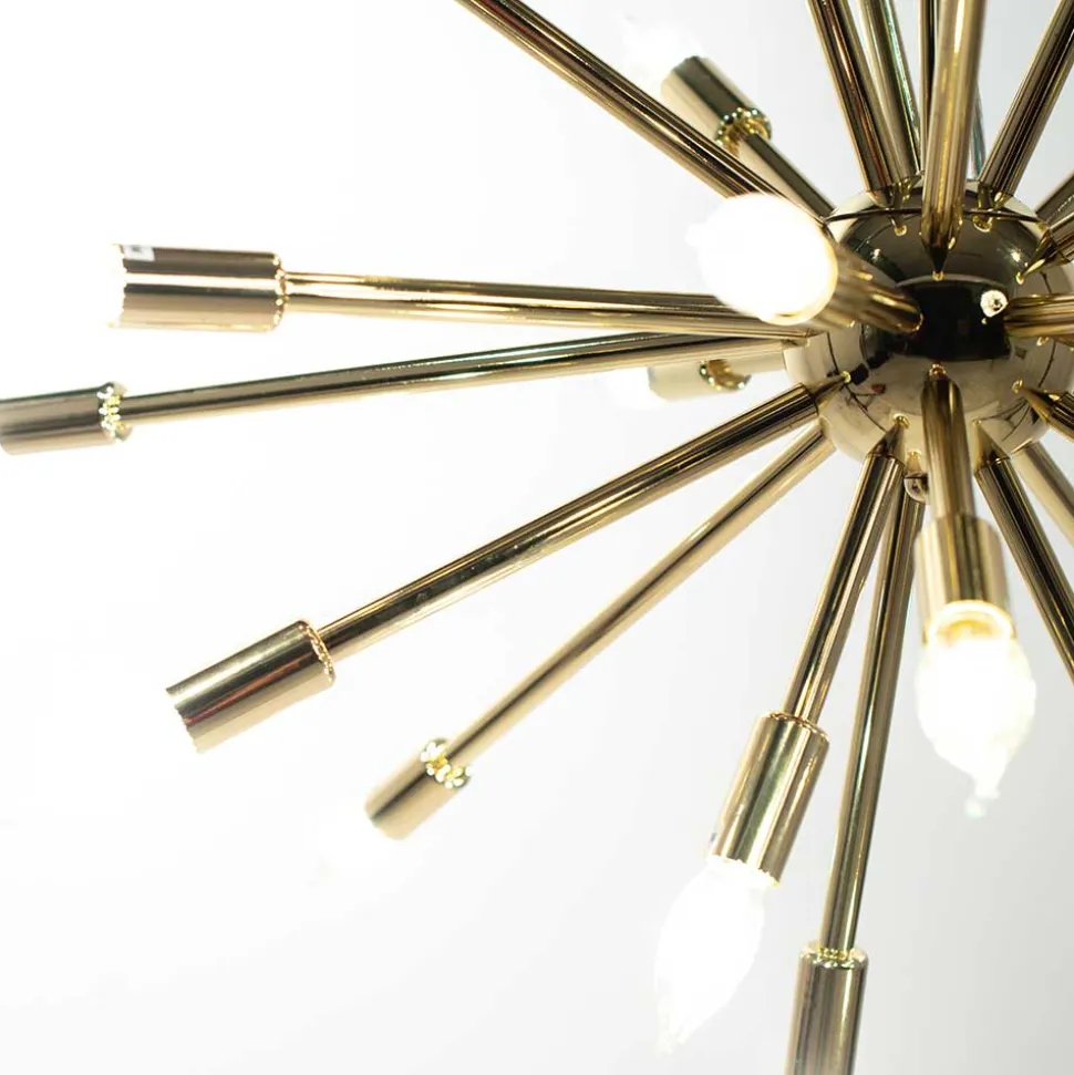 Extravagante Designer Hängelampe in Messingfarben - Enka