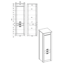 Extravagante Küchenmöbel inklusive Theke - Eture (sechsteilig)