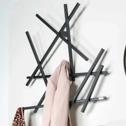 Extravagante Wandgarderobe in Schwarz - Volkma