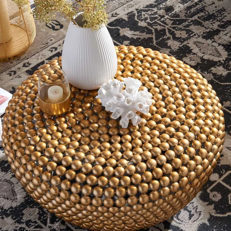 Extravaganter Couchtisch in Gold aus Alu - Westerland