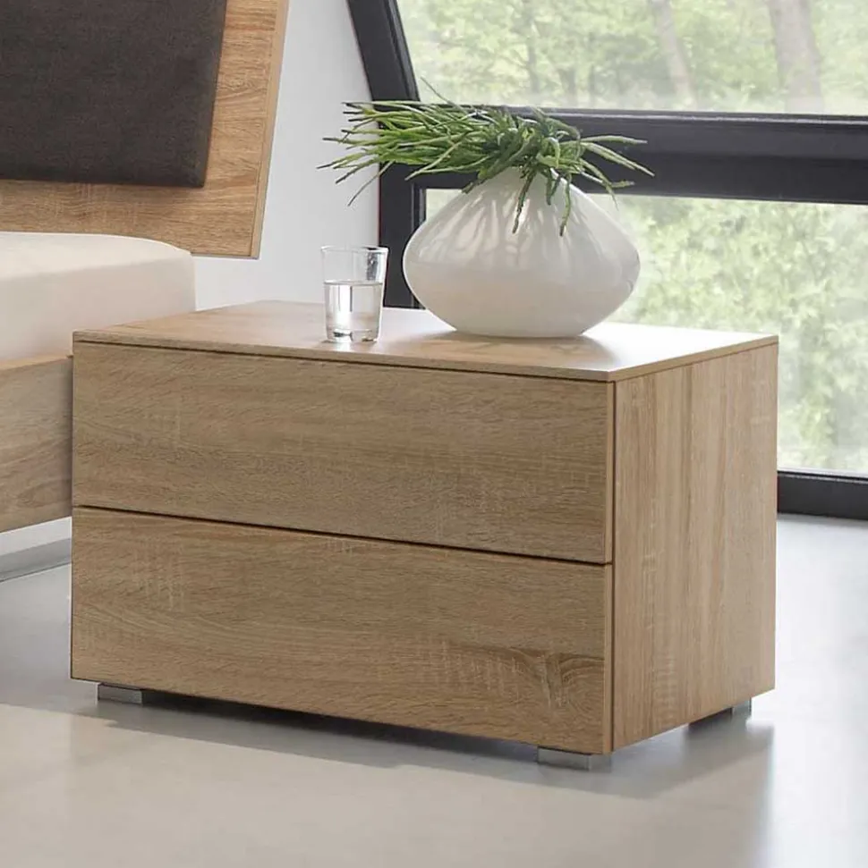 Factory Design Bett mit Nachtkommoden - Anglivia (dreiteilig)