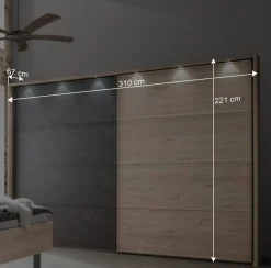 Factory Schlafzimmer Einrichtung Set - Licruva (vierteilig)