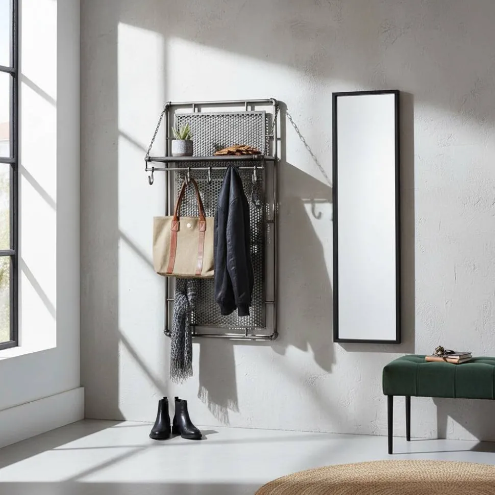 Factory Wandgarderobe aus Metall - Foskany