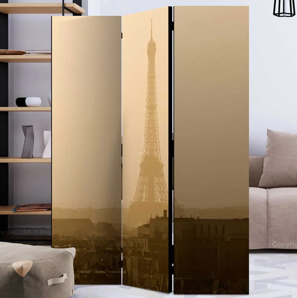 Faltbare Trennwand - Eiffelturm Dämmerung - Defency