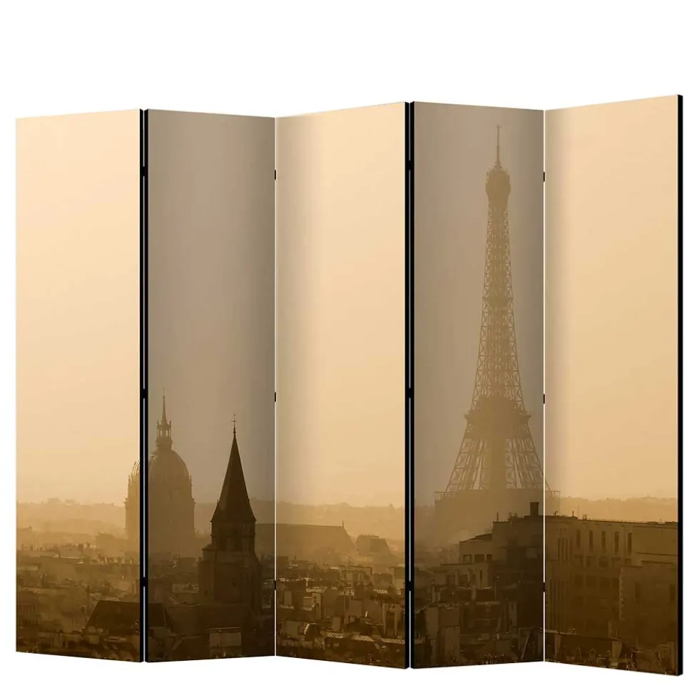 Faltbare Trennwand - Eiffelturm Dämmerung - Defency