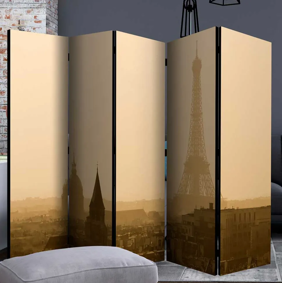Faltbare Trennwand - Eiffelturm Dämmerung - Defency