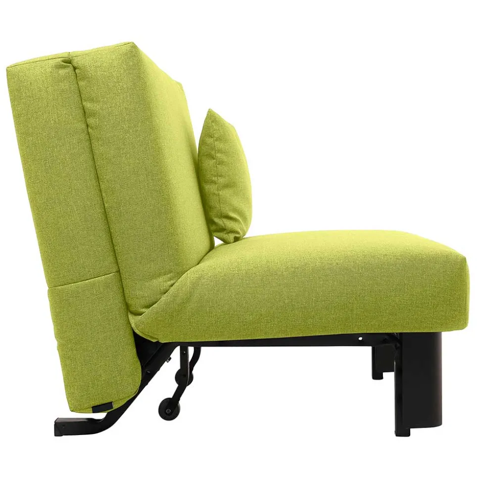 Faltcouch ohne Armlehnen in Gelbgrün - Ektuala