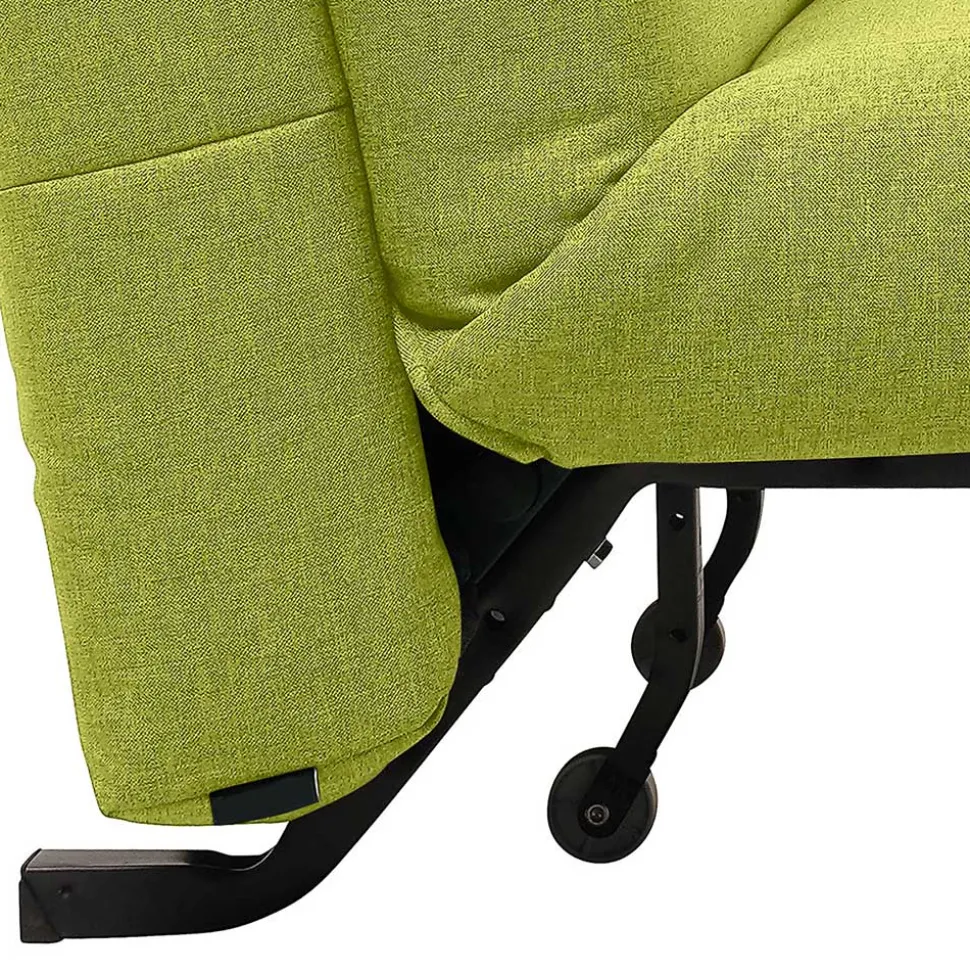 Faltcouch ohne Armlehnen in Gelbgrün - Ektuala