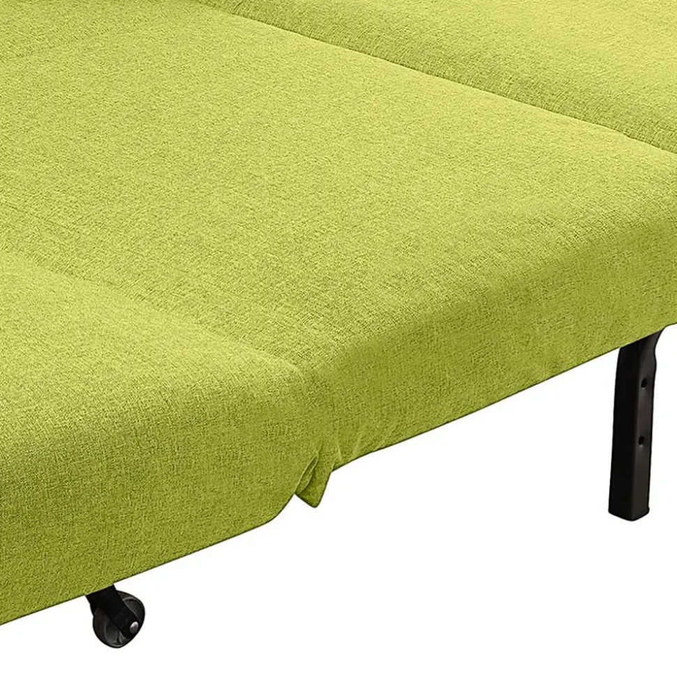 Faltcouch ohne Armlehnen in Gelbgrün - Ektuala