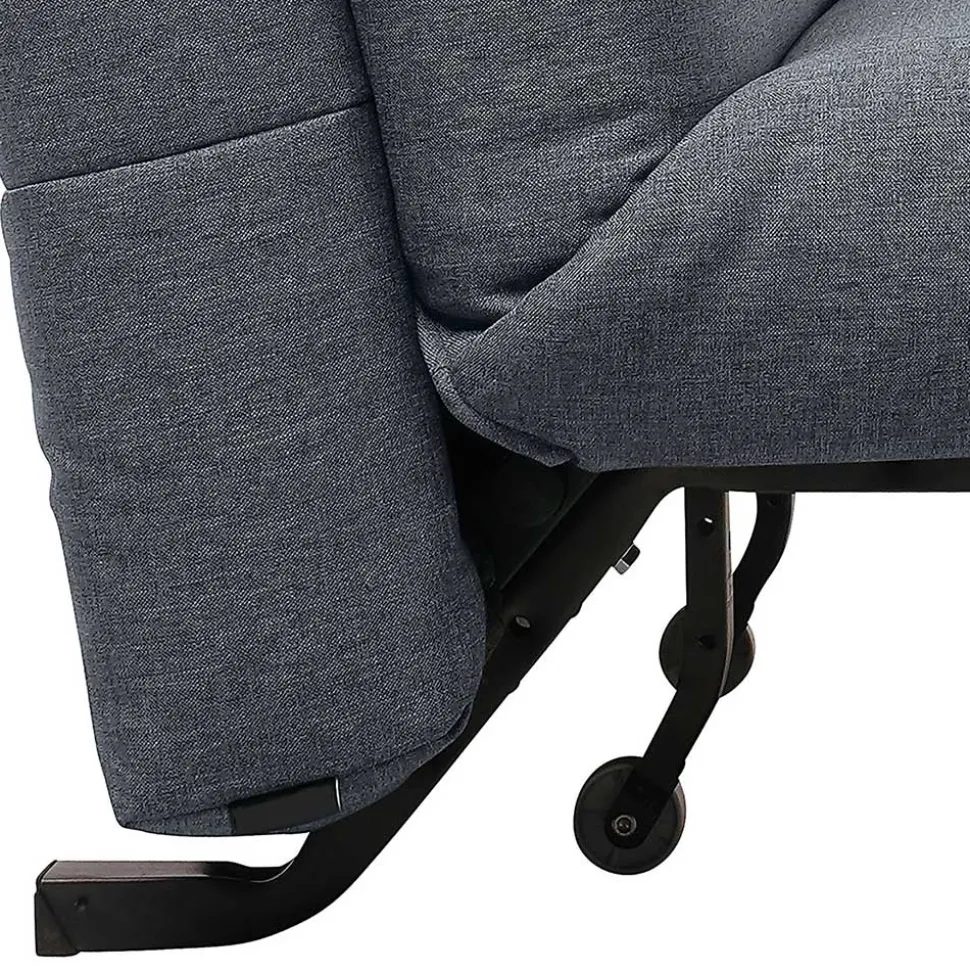 Faltsofa in Blau mit Schwarz - Florin