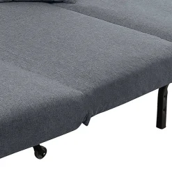 Faltsofa in Blau mit Schwarz - Florin