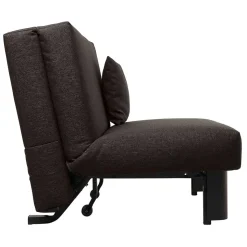 Faltsofa in Dunkelbraun Stoff - Satorinu